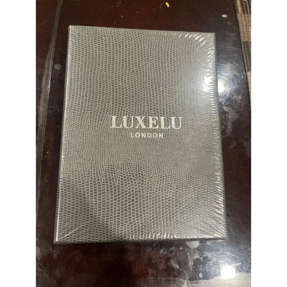 Luxury A6 Notebook -Luxelu London, in Signature Finish Gift Box (Lava Orange)